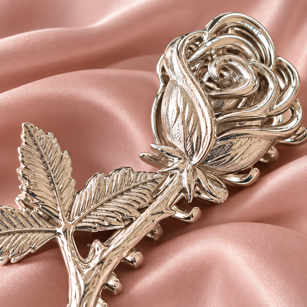 Garden Rose Hair Clip
